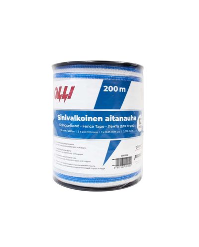 Olli Blaues und weißes Zaunband 12mm/200m