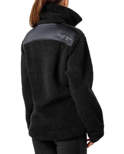 Teddy Fleece Jacke Schwarz Dark Ocean (XL)