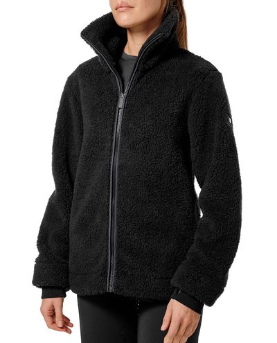 Teddy Fleece Jacke Schwarz Dark Ocean (XL)