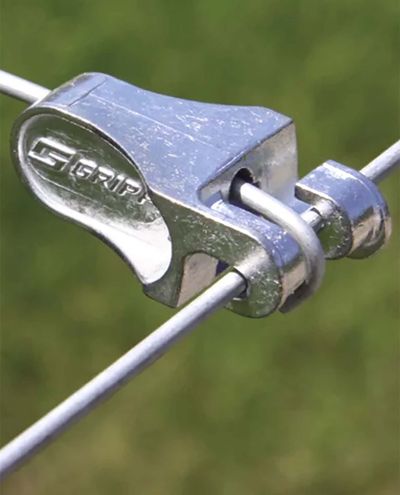 Gripple T-Clip (3,25mm-4,20mm) Verbinder für Stahldraht und Gitter