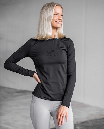 Ida Langarm-T-Shirt Schwarz
